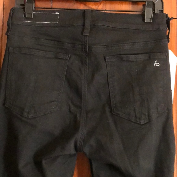 Rag & Bone white stripe black denim Mito Jean - Picture 4 of 6